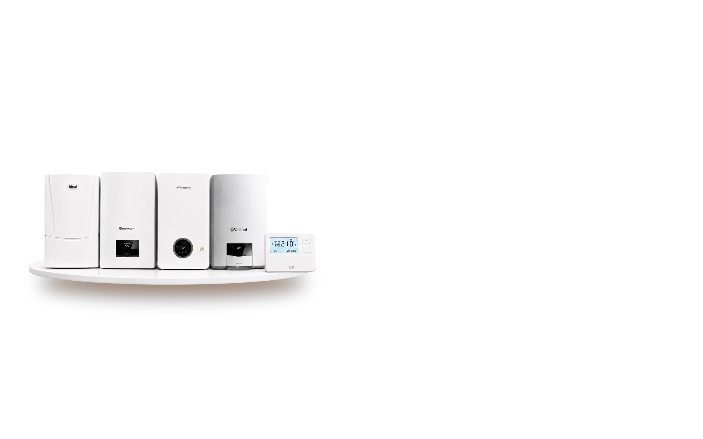Ideal, Glow worm, Worcester Bosch and Vaillant boilers with a wireless thermostat